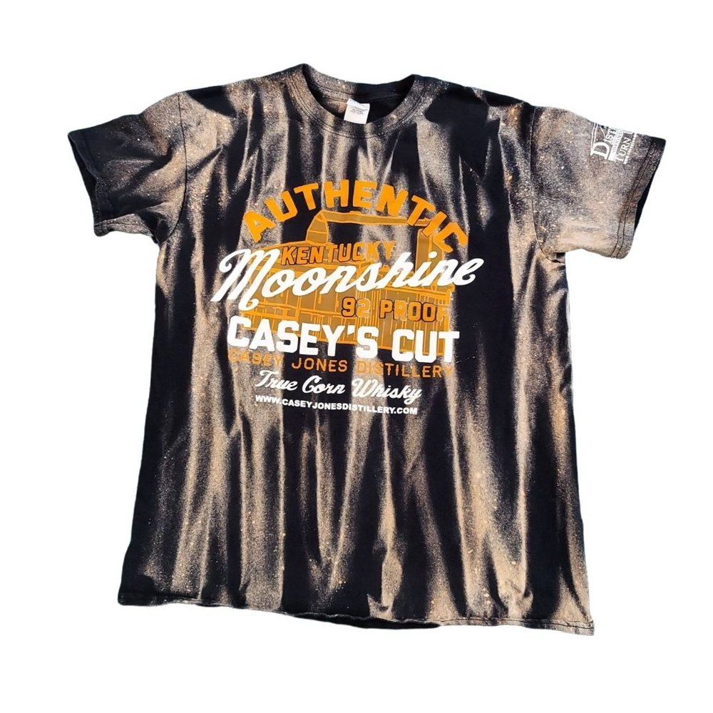 Casey Jones Distillery Kentucky Moonshine Tie Dye T-shirt Size Adult Medium Rare